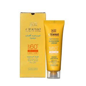 کرم ضد آفتاب بدون رنگ سینره مدل SPF60 حجم 50 میلی‌لیتر