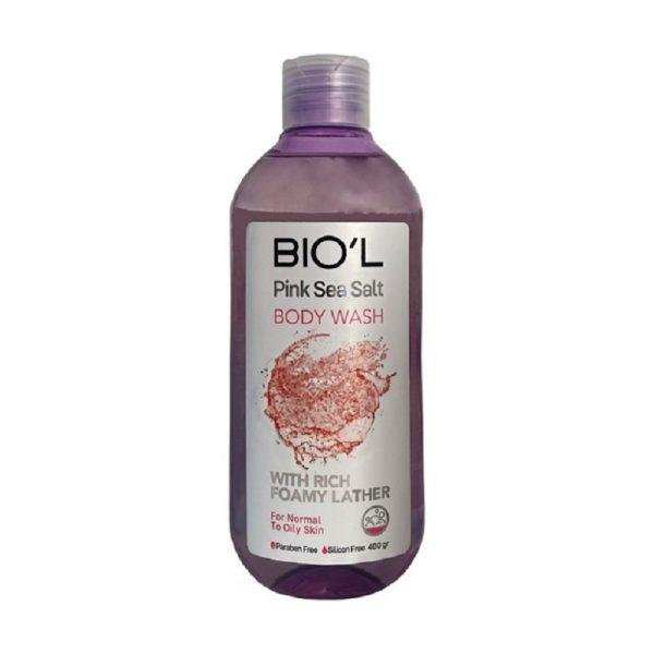 خرید شامپو بدن بیول Pink Sea Salt پوست نرمال تا چرب 400 گرم رژاتی