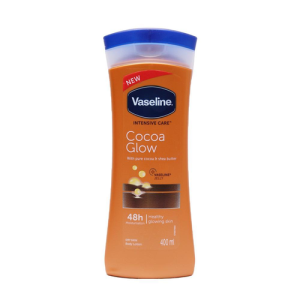 لوسیون بدن وازلین Vaseline سری Intensive Care مدل Cocoa Radiant حاوی کره کاکائو حجم 600 میل