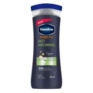 لوسیون بدن وازلین Vaseline مدل Fast Absorbing مناسب آقایان حجم 600 میل