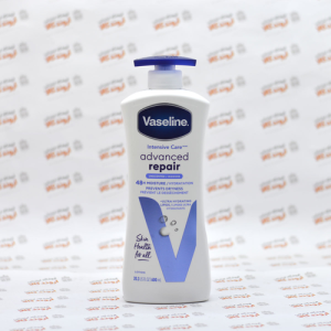 لوسیون بدن وازلین Vaseline سری Intensive Care مدل Advanced Repair ترمیم کننده حجم 600 میل